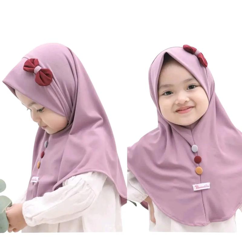 KERUDUNG ANAK MOTIF BELLA PITTA Jilbab ANAK INSTAN TERBARU Muslim Nyaman cantik Jilbab 1-3 tahun 0