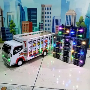 AF Miniatur MINIATUR TRUK SOUND HOREG FULL LAMPU Sound Speaker 2 Inci  isi 2pcs Bisa Dicas Baterai 2 Pcs Bluetooth Amplifier