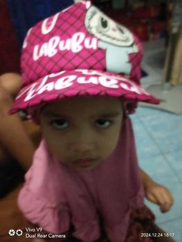 Product Review of Topi Baseball Anak Perempuan Motif Labubu Kuromi Melody Kekinian Usia 1 - 9 Tahun  Fashion Anak from i**😘 2