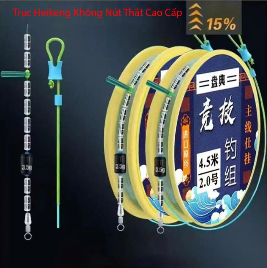 Trục Heikeng Line Trục Câu Cá Buộc Sẵn Cao Cấp - Trục Câu Đơn - Đài Fishing