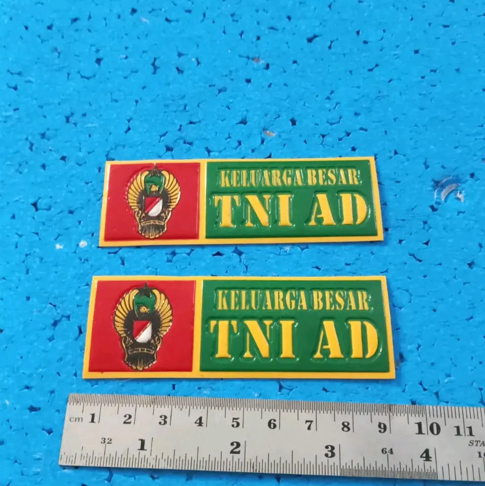 stiker embos Kel tni ad sepasang(2pcs)untuk mobil/motor