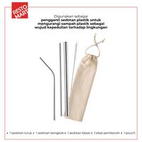 Gambar Sedotan Stainless/Set Sedotan Komplit-RESTOMART -(0818169) (0818159) - putih dari Restomart Kitchen Solution Kota Administrasi Jakarta Pusat 4 Tokopedia