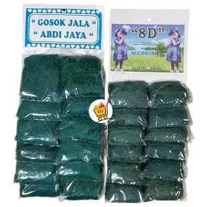 1 lusin - Jala gosok cuci piring UK BESAR & UK KECIL Cleaning