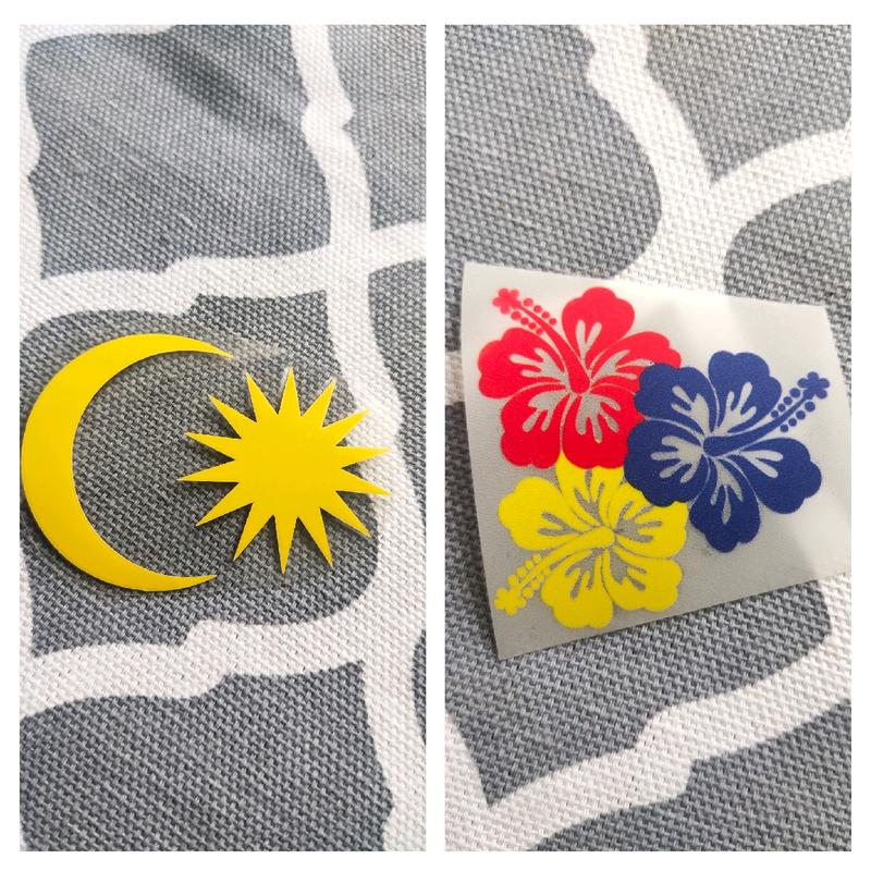 Iron On Sticker Bulan Bintang / Bunga Raya / Tanjak Merdeka/ - TikTok ...
