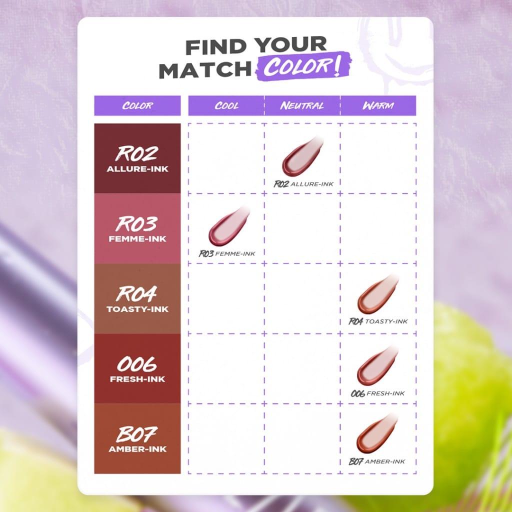 [MUST HAVE] DAZZLE ME Ink-Gloss - Lip Tint Lip Gloss Tahan Lama Glossy dan Plumpy Finish Waterproof Stained High Pigmented Lipstick Lipstik Watery