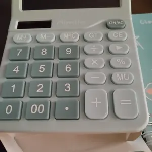 [READY] Aimilo Kalkulator Digital 12-Bit Dual Energi Baterai dan Energi Surya Caclulator Check Double Power Plastik