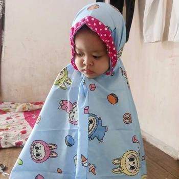 Product Review of MUKENA ANAK KARAKTER MUKENA ANAK MURAH 2-9TH Bunga Polka Dot Putih Muslim from d**i 2