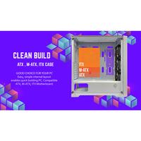 Gambar CASING CUBE GAMING SILKA Glass/Mesh - Mid Tower ATX Case Tempered Glass/Mesh (Free 3x RGB Fan) dari Techno Computer Bali Kota Denpasar 5 Tokopedia