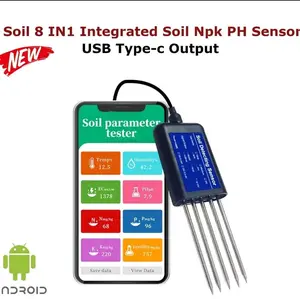 PH Tanah 8 in 1 Soil Tester USB Mobile Android Sensor Kelembaban