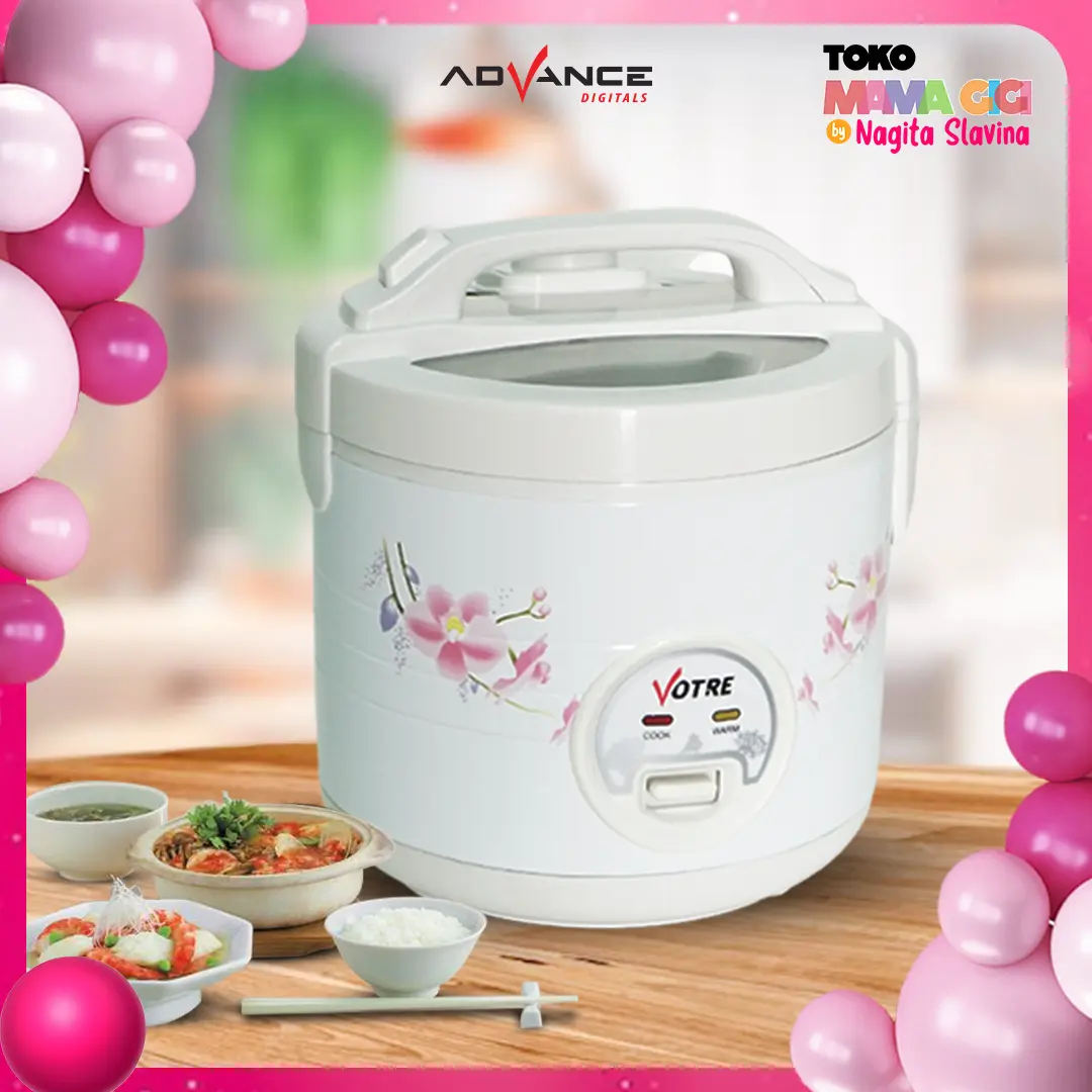 EXCLUSIVE TOKO MAMA GIGI!!!  Rice Cooker penanak  Penghangat nasi ADVANCE 1.2L Magic Com Penanak nasi G11 Tutup Kaca Transparan Bergaransi