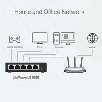 Gambar TP-Link Switch HUB LiteWave 5-Port(LS105G) Desktop - 8 PORT dari Multifungsi ID Kota Administrasi Jakarta Pusat 4 Tokopedia
