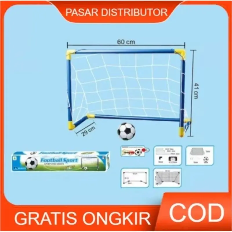 Mainan Gawang Bola Foot Ball SPORT Sepak Bola KAKI FootBall Mainan Anak 4