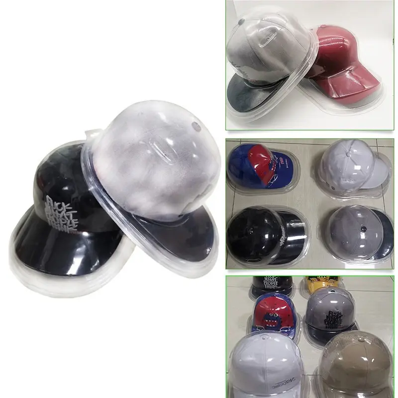 Hộp trưng bày mũ bóng chày, chất liệu nhựa, trong suốt, chống bụi, hộp đựng mũ cong, hộp trưng bày mũ, hộp đựng mũ 0