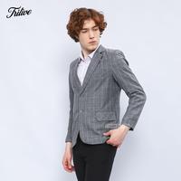 Gambar TRILIVE - Jas Blazer Pria Casual Slimfit Motif Tartan Kotak - Hitam, S dari Trilive Apparel Kota Tasikmalaya 4 Tokopedia