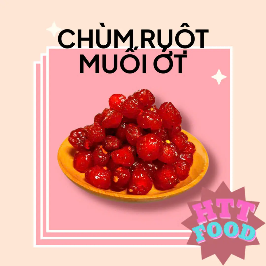 1kg Omai Chùm Ruột Muối Ớt cay tê - HTT Foods