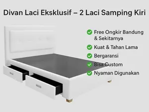 Divan Laci Sandaran Minimalis 100x 200 Free Ongkir Bandung, Bisa Custom, Bergaransi