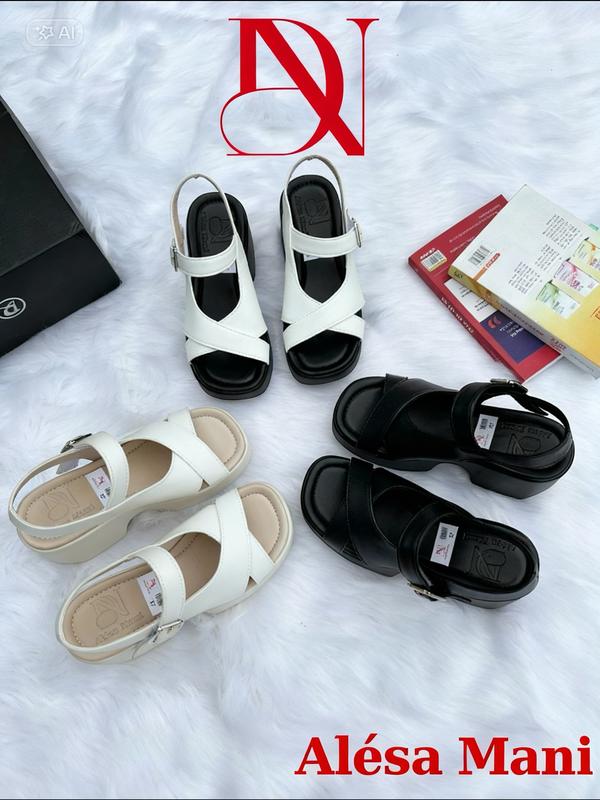  Sandal Xuồng 7cm Đế Nhẹ Tăng Chiều Cao Dễ Mang - Nữ 