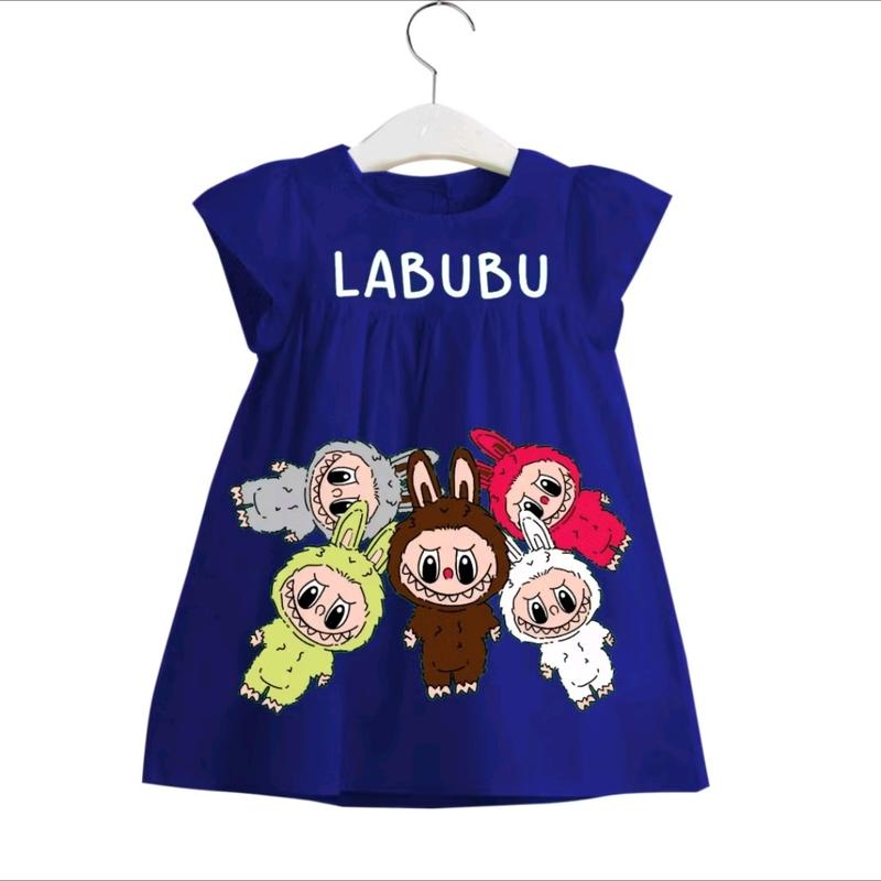 Dress anak perampuan labubu / fashion anak terbaru usia 0-3 thn 2