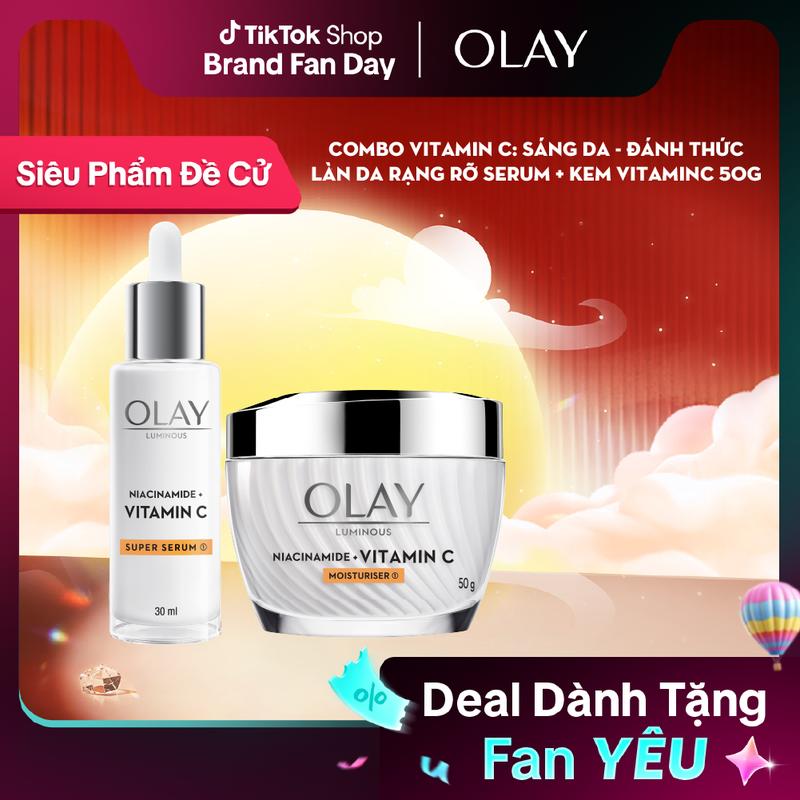 Combo Kem Dưỡng & Serum OLAY – Mờ Thâm, Sáng Da