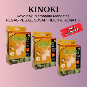 [PROMO 3 BOX] Kinoki Gold Detox Koyo Kaki Serap Racun Tubuh Untuk Pegal Rematik Original Foot Hand