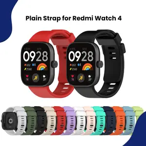 Strap for Redmi Watch 4 Polos Tali Pengganti | for Xiaomi Redmi Watch 4 Bahan Silikon Polos Warna