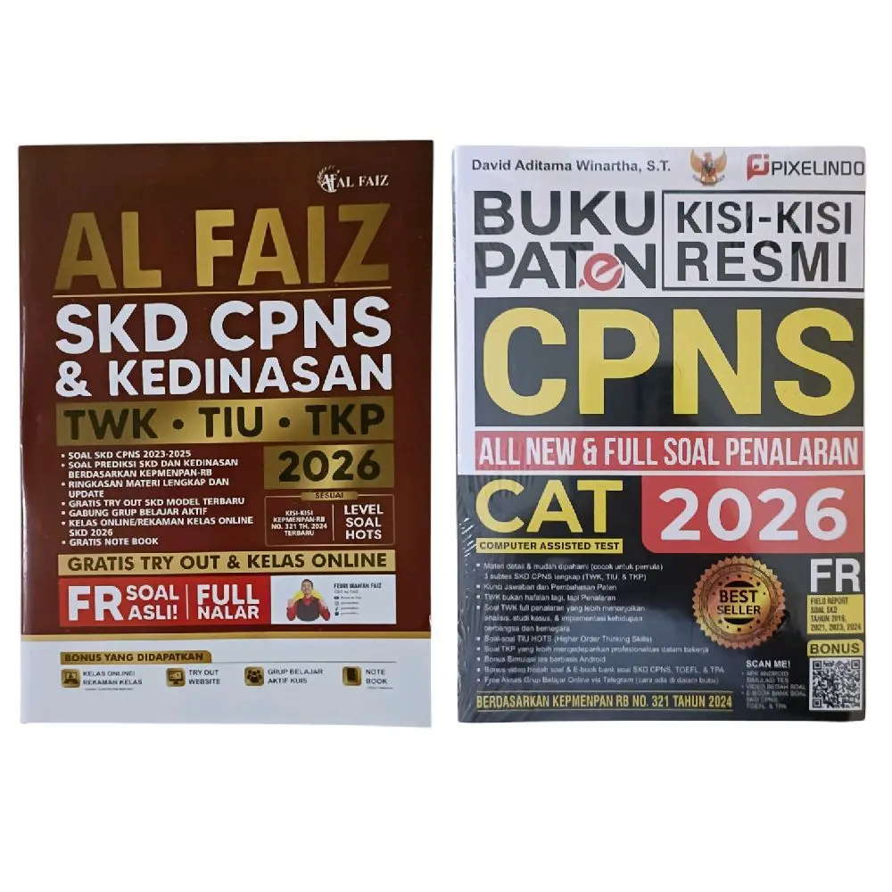 Paket 2 Buku Al Faiz dan buku paten Cpns