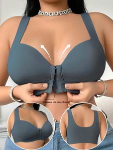 Brasier push-up para mujer, diseño sexy con costuras juntas, ajuste cómodo y transpirable, estilo casual, para uso en todas las estaciones
