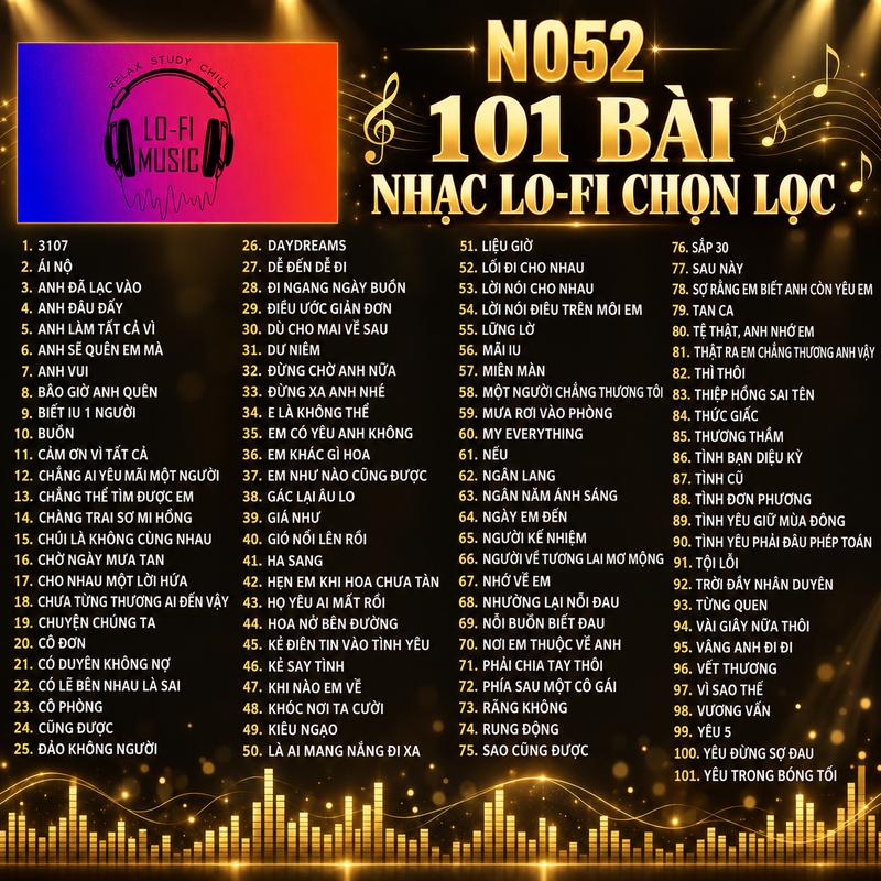USB TuyÃén 101 BÀI HÁT LOFI CHILL TUYỂN CHỌN