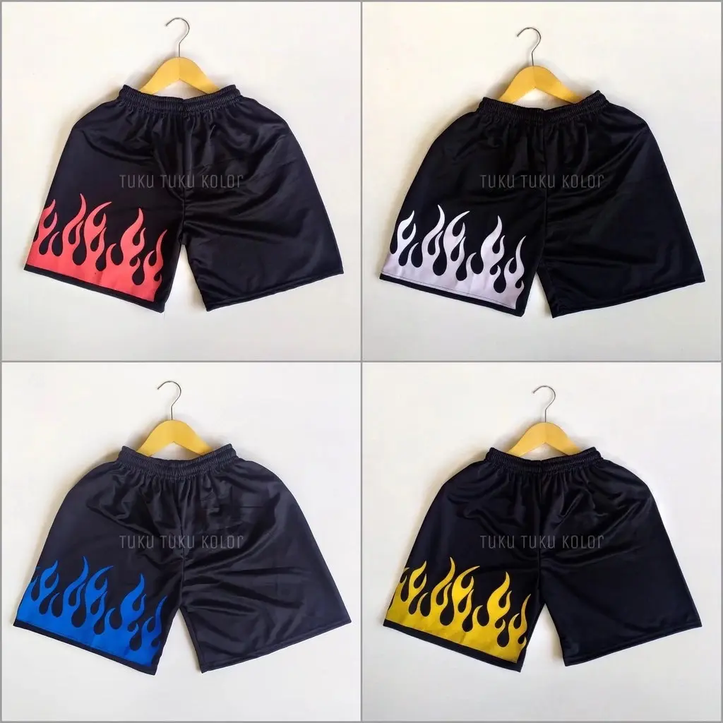 CELANA PENDEK BAHAN SPANDEX MURAH / celana boxer onfire / celana boxer murah