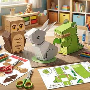 DIY Papertoys / Papercraft / Mainan Edukasi Aktivitas dan Kreativitas Anak