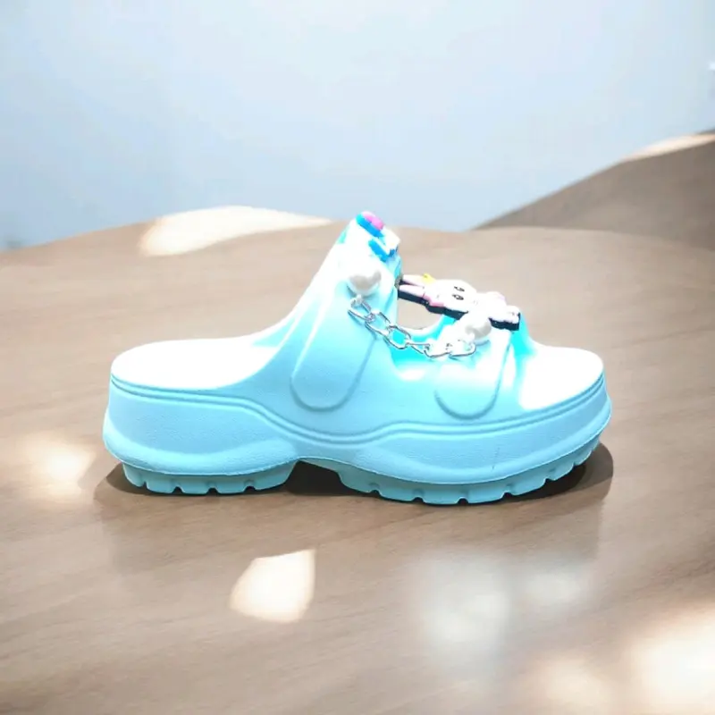 Sandal Selop Anak Perempuan Labubu Rantai Terbaru - Sepatu Anti Slip 2424 Rantai Kaki Fashion 8