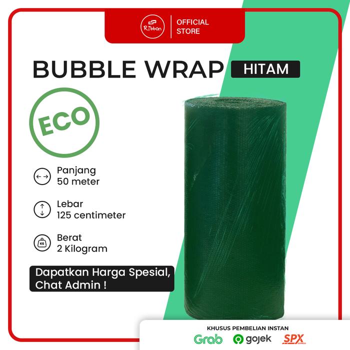 Gambar Khusus INSTAN Bubble Wrap ECO HITAM 125cm X 50m Bubble Wrapping Tipis Murah dari DEPARCEL RIBBON Kota Malang Tokopedia