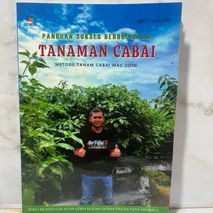 Agro Makmur Panduan Sukses Berbudiayakan Tanaman Cabai Metode Tanam Cabai Mas Udin Buku Praktis untuk Pembaca full colour.