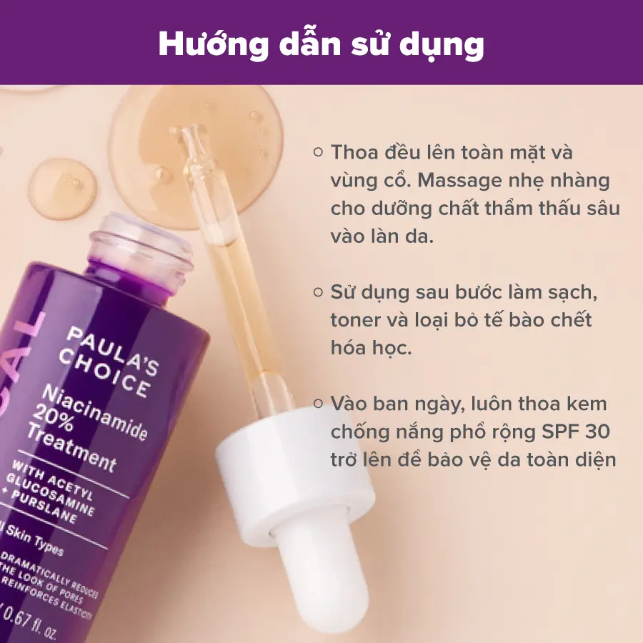 Tinh chất hỗ trợ thu nhỏ lỗ chân lông Paula's Choice Clinical Niacinamide 20% Treatment 20ml 8030 | BigBuy360 - bigbuy360.vn