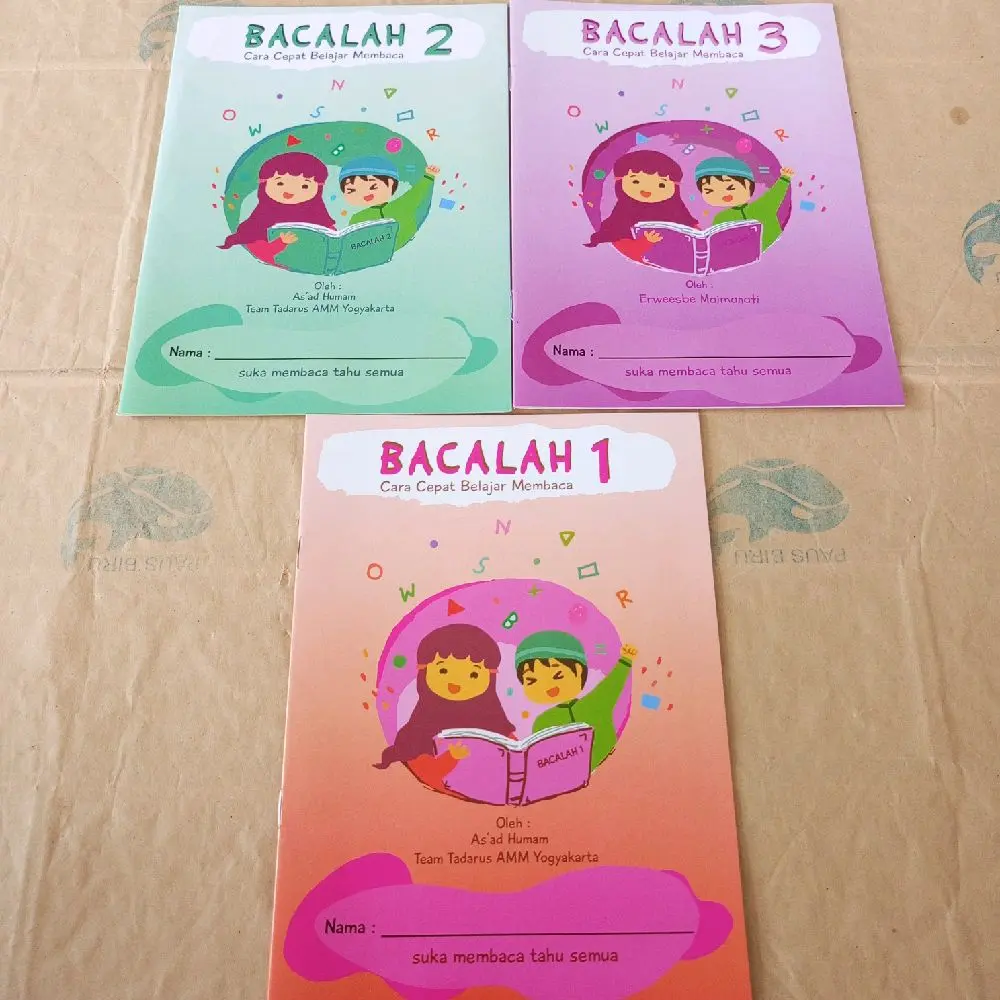 Paket 3 Buku Bacalah 1,2,3 cara cepat belajar membaca.