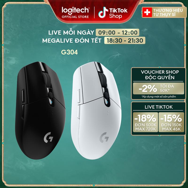  Chuột game không dây Logitech G304 - nhẹ 6 nút lập trình onboard memory pin 250h chuột  logitech g304 