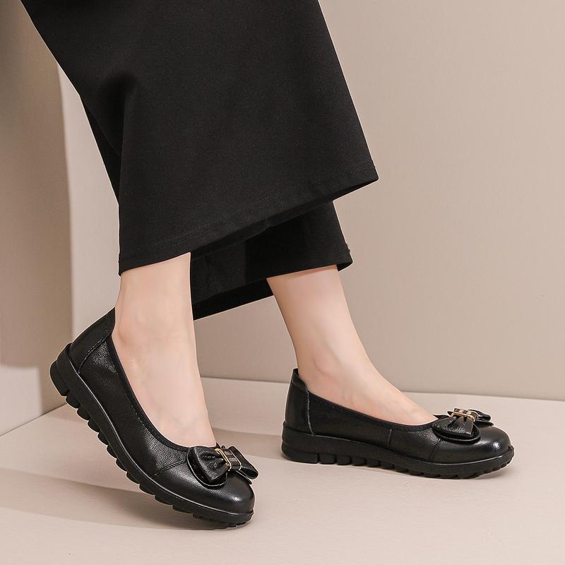 LURAD Sepatu Wanita Bahan Kualitas Bagus  Ootd Kantor Fashionable Slip On Cewek Anti Slip OOTD YJ1812 4