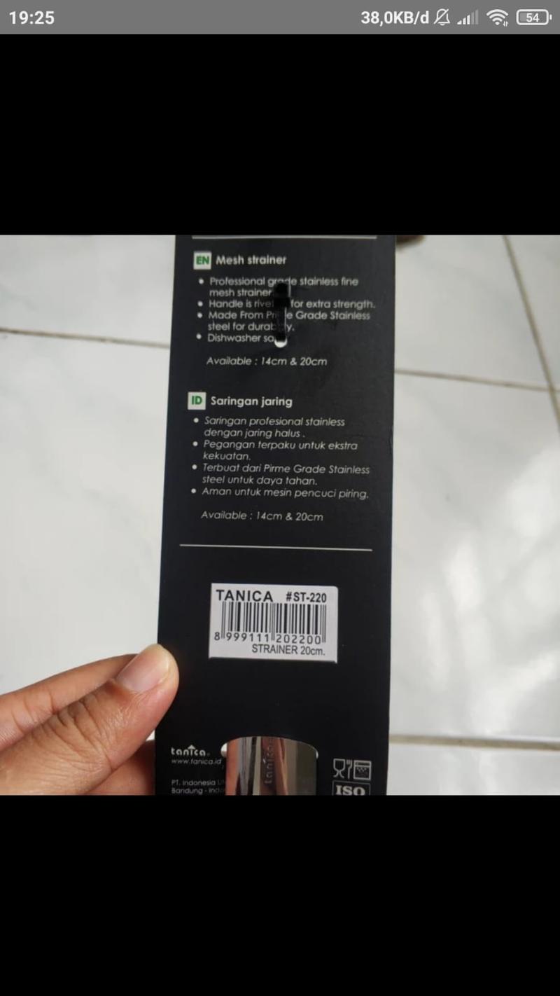 Product Introduction of Saringan Halus MPASI Tanica Stainless Steel 20cm Tebal Kuat & Kokoh Saringan MPASI 2