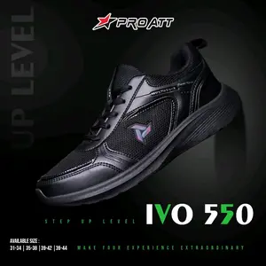 ORIGINAL Sepatu kerja - Sepatu Sekolah Pro ATT IVO 555 / PC 950 / PI 600 / TGZ 896 - Sepatu olahraga pria wanita / sepatu kantor / sepatu pria hitam hitam Sneakers Sport Black Casual