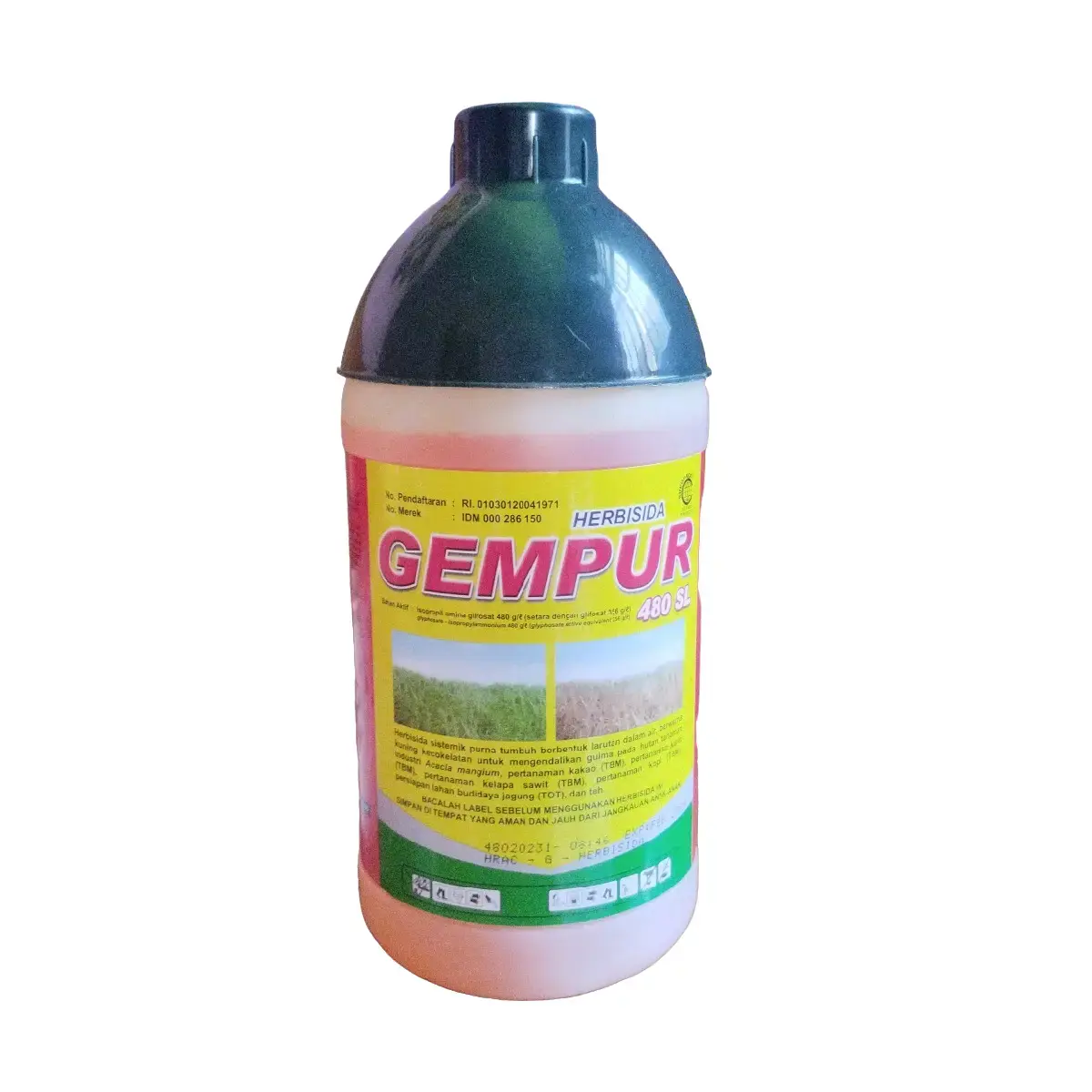 herbisida gempur 480sl glifosat 1lt barang original