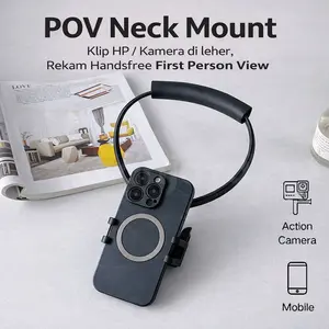 Neck Mount Holder Camera & HP Universal / First Person View / Cocok Untuk Content Creator / Volg POV Holder Leher