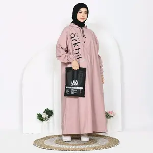 Jas Hujan  Muslimah Syari Jumbo pvc  Premium Tebal  kuat Dan Elastis- Dewasa Wanita