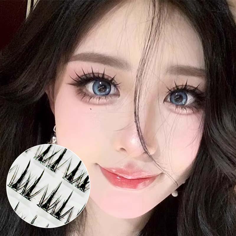 FEPO 10 hàng Lông mi giả hỗn hợp tự dính không cần keo Lông mi tự dính dành cho người mới bắt đầu 10-13mm Món quà miễn phí Nhíp 7