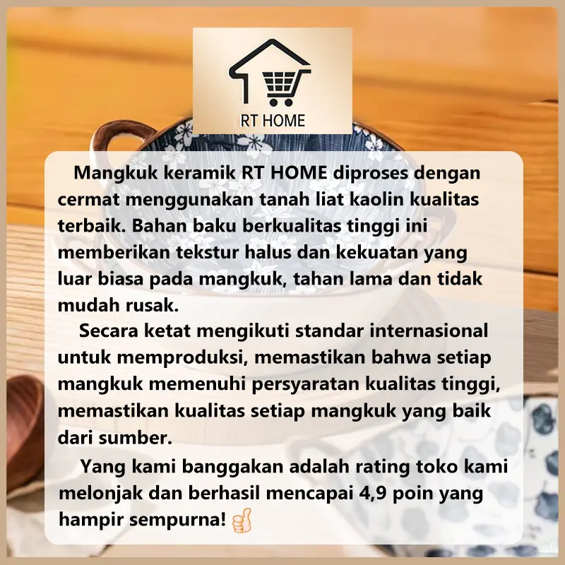 Seri Bunga Vintage Souvenir mangkuk set porselen biru dan putih bermutu tinggi mangkuk keramik kotak hadiah mangkuk Jepang kado pernikahan mangkok 1