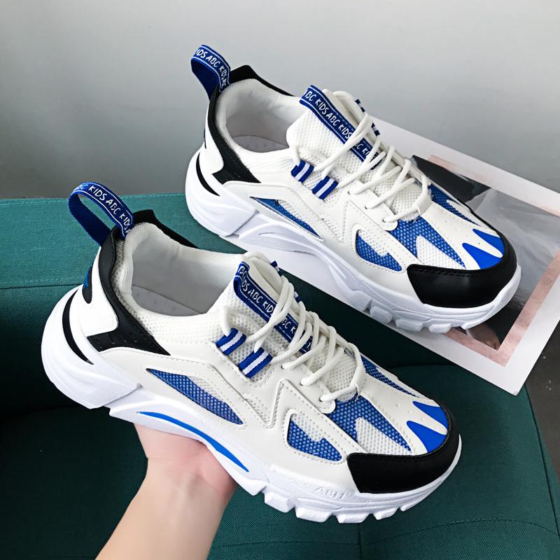[COD] Sepatu Olahraga Pria Baru, Sepatu Olahraga Trendi Sol Tebal Bersirkulasi Jaring, Sepatu Olahraga Lari Kasual Penambah Tinggi Badan Pria Serbaguna, Sepatu Kasual Casual Running 5