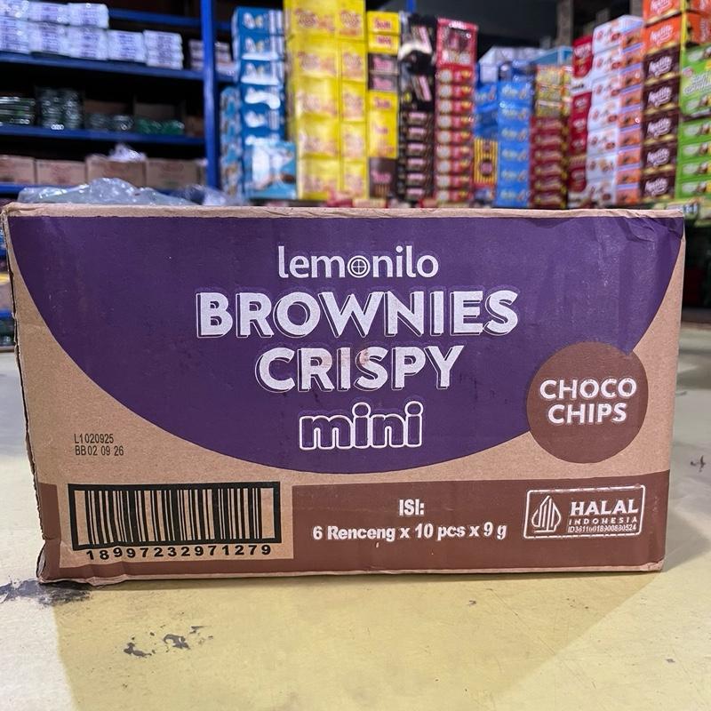 Lemonilo brownies crispy rasa choco chips. 1 dus isi 6 renceng (60pcs ...