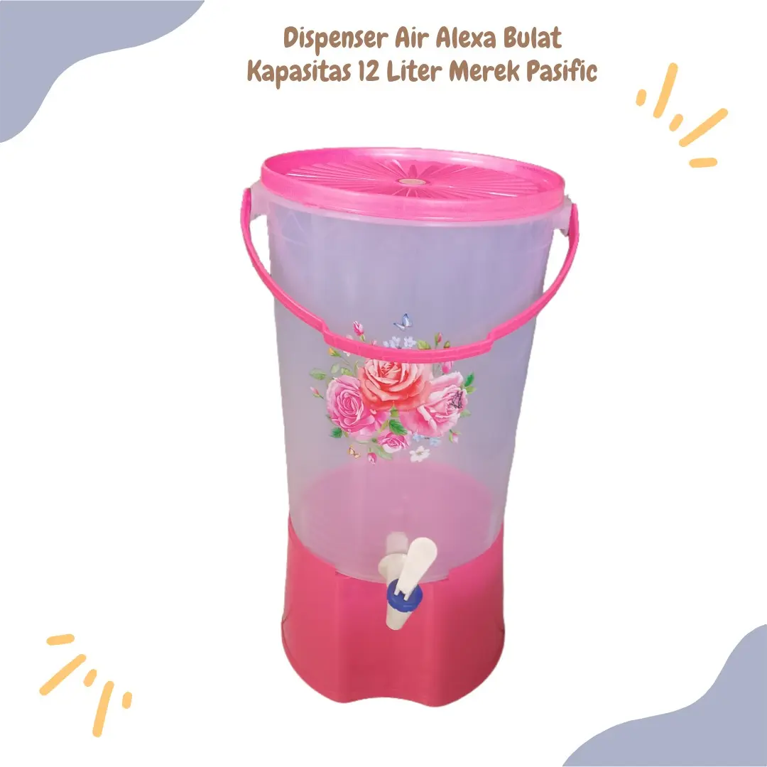 Dispenser Air Alexa Bulat Kapasitas 12 Liter Merek Pacific