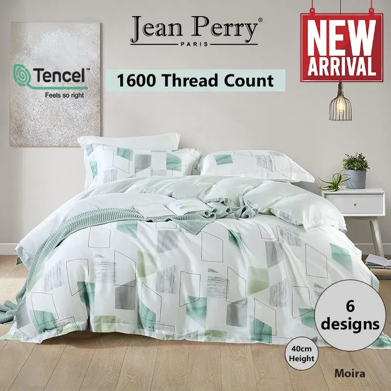 [NEW ARRIVAL] [Bedsheet Set-1600TC Tencel] Jean Perry 'Avondale' 100% Tencel Collection 1600 Thread Count Bedsheet Set