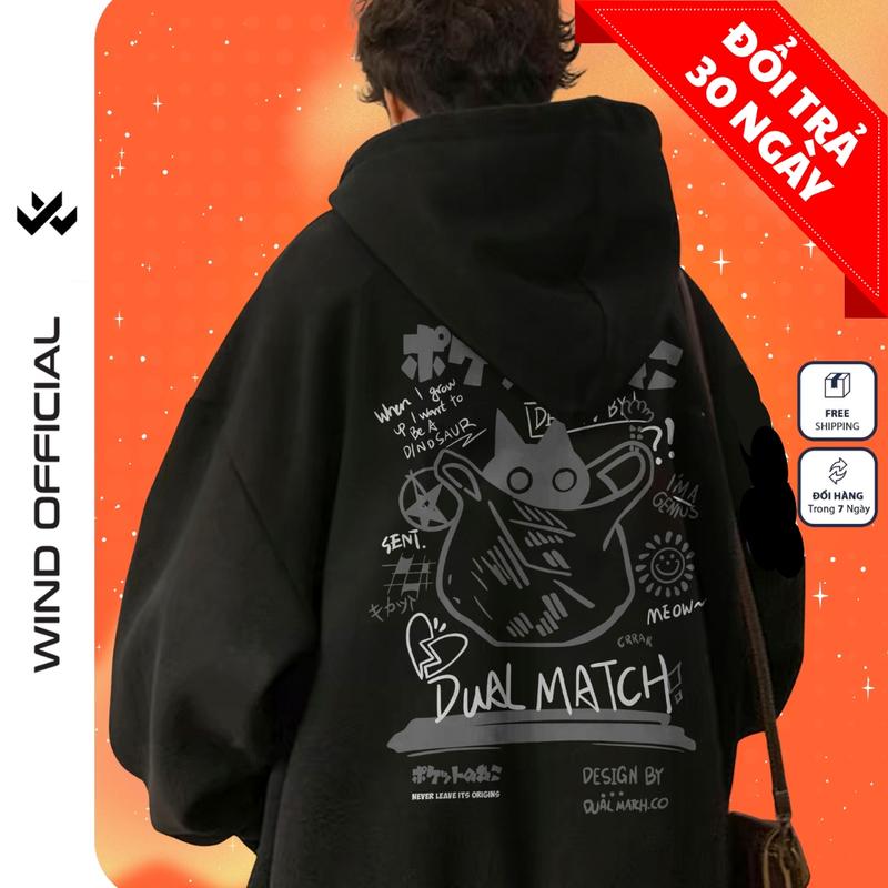 Áo hoodie nam nữ WIND TOROTO áo khoác zip dây kéo nỉ bông thời trang local brand unisex chống nắng