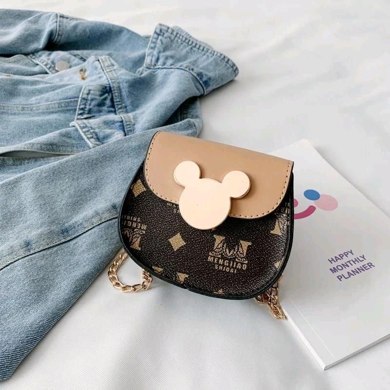 Tas selempang anak lucu imut bahan sintesis 7
